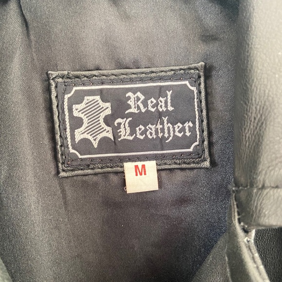 REAL Leather Coat - Picture 2 of 3